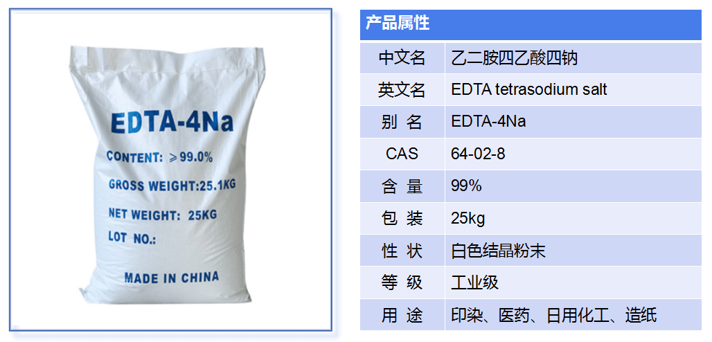 乙二胺四乙酸四钠参数